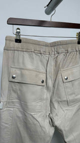 Rick Owens Drop-crotch Suede Leather Easy Pants