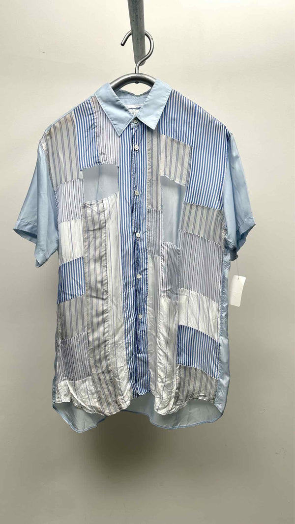Comme Des Garçons Shirt S/S Stripe Panel Shirt
