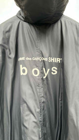Comme Des Garcons Shirt Back-logo Hooded Anorak Puffer Coat