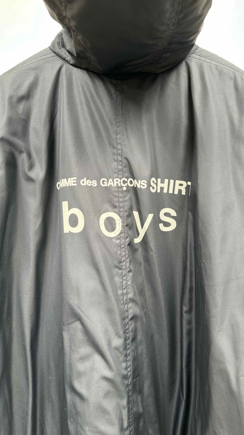 Comme Des Garcons Shirt Back-logo Hooded Anorak Puffer Coat