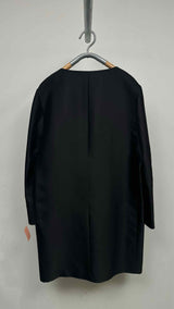 Toteme Collarless Silk Coat