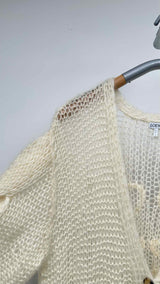 LOEWE Anagram Mohair Loose-knit Cardigan