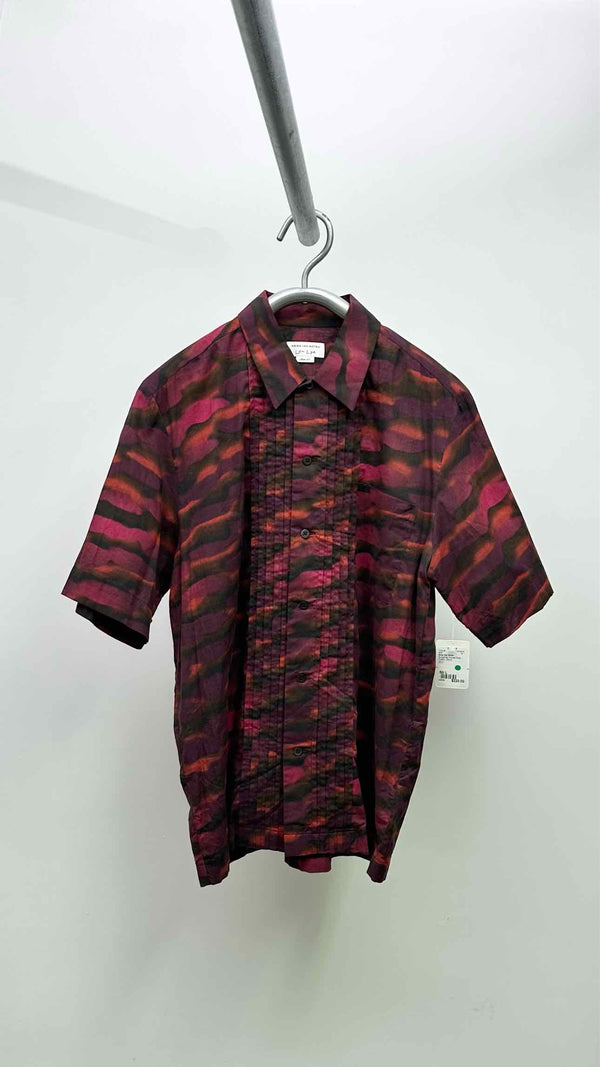 Dries Van Noten S/S Front Pleated Printed Shirt