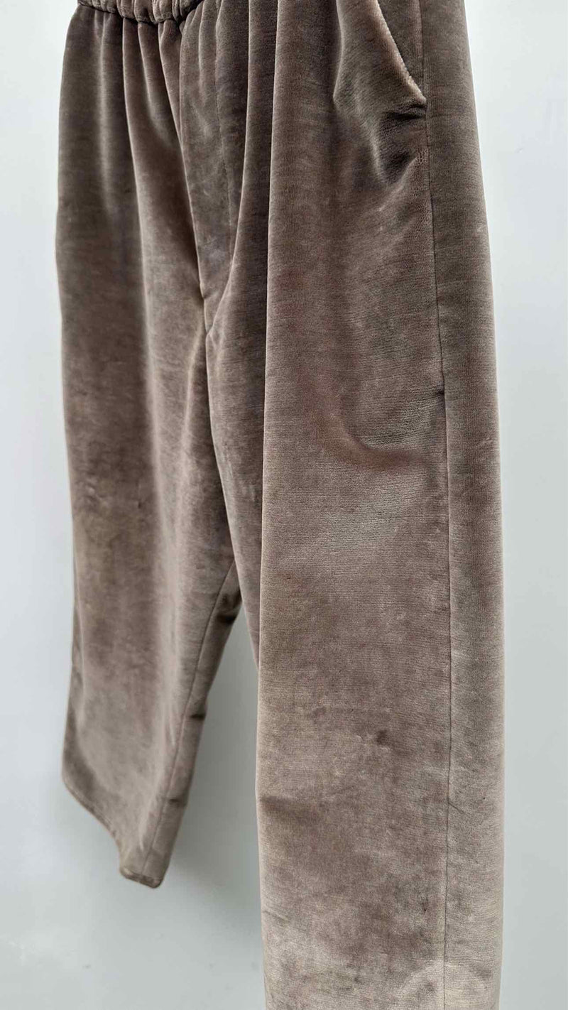 By Walid Silk Velvet Easy Pants
