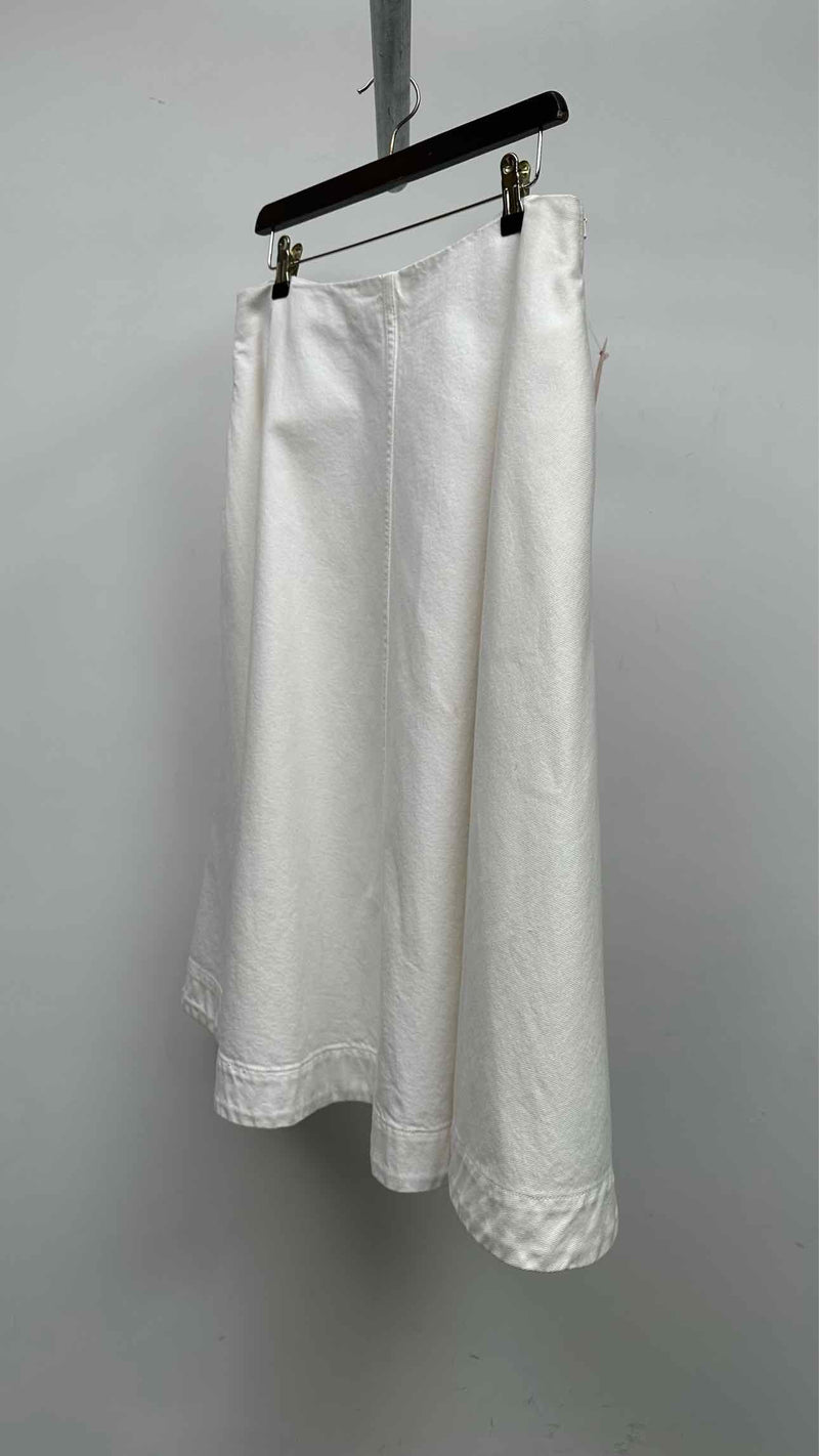 Khaite Renta Wide Denim Skirt