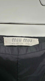 Miu Miu Zip-up Bondage Nylon Pants