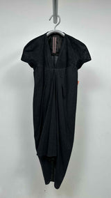 Rick Owens S/S Suede Top Wool-hybrid Center-pleated Dress