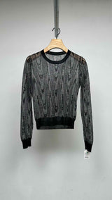 Margiela Reverisble Sheer Jacquard Sweater