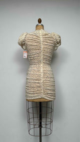 Magda Butrym Sheer Polka-dot Runched Dress