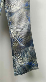Fendi Feather-printed Flare Jeans