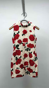 Saint Laurent Jacquard Rose N/S Dress