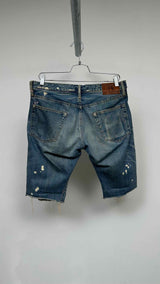 Hysteric Glamour Distressed Studded Denim Shorts