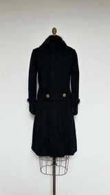 Gucci Fur-trim Wool Double-brest Coat