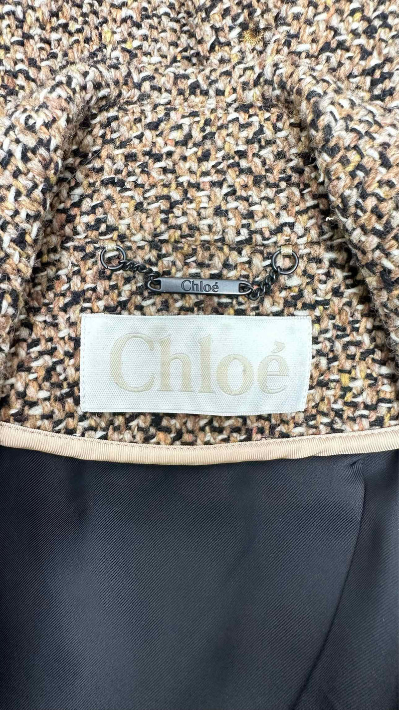 Chloe Tweed Wool Coat