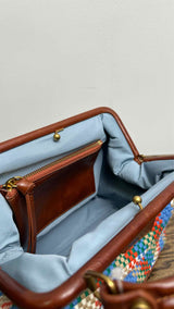 Vivienne Westwood Abbey Plaid Frame Bag