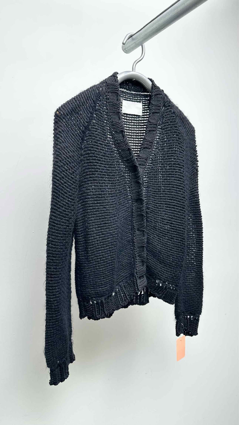 Margiela Mohair Mesh Detailed Cardigan