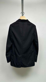Comme Des Garcons Homme Stand-collar Pin-stripe Jacket