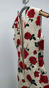 Saint Laurent Jacquard Rose N/S Dress