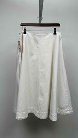 Khaite Renta Wide Denim Skirt