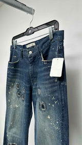 Number (N)ine Patchwork Bootcut Jeans