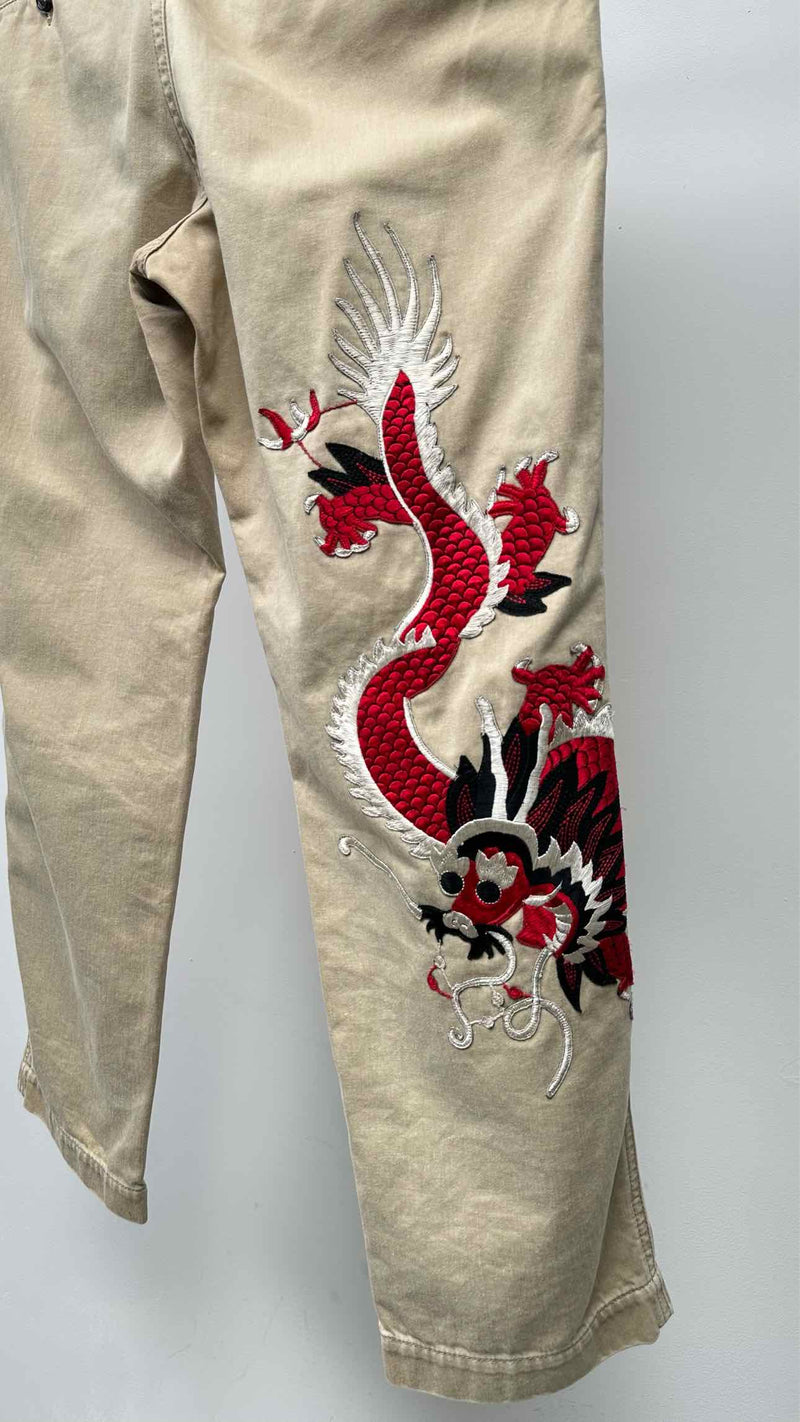 Gucci Dragon-patched Pants