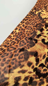 Jean Paul Gaultier Leopard Pattern Mesh Maxi Skirt
