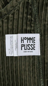 Homme Plisse Zip-up Mock-neck Cargo Jacket
