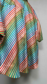 Christopher John Rogers S/S Rainbow Striped Shirt