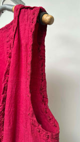 Issey Miyake Chain-stitching Long Vest