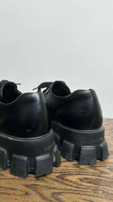 PRADA Monolith Brushed Leather Shoes