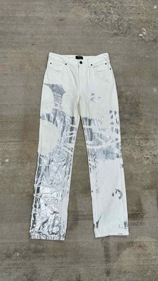 Calvin Klein 205W39NYC X Andy Warhol Foil-printed Jeans