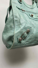 Balenciaga Aqua Giant Folder Bag