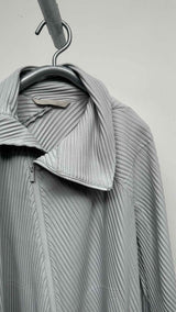 Homme Plisse Zip-up Pleated Cape