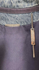 Alexander McQueen Embroidered Denim Tail Coat