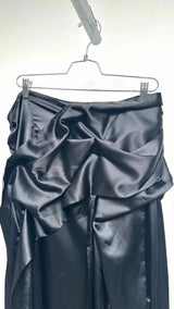 Acne Studios Bow-detailed Satin Maxi Skirt