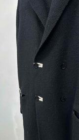 Yohji Yamamoto Pour Homme Double-breasted Knit Coat