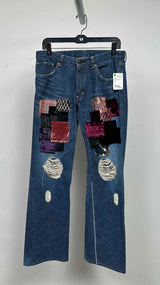 Number (N)ine Kurt Cobain Patchwork Bootcut Jeans