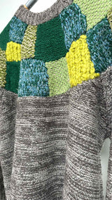 Kapital 3G Wool Hand Knit TUGIHAGI Crew Sweater