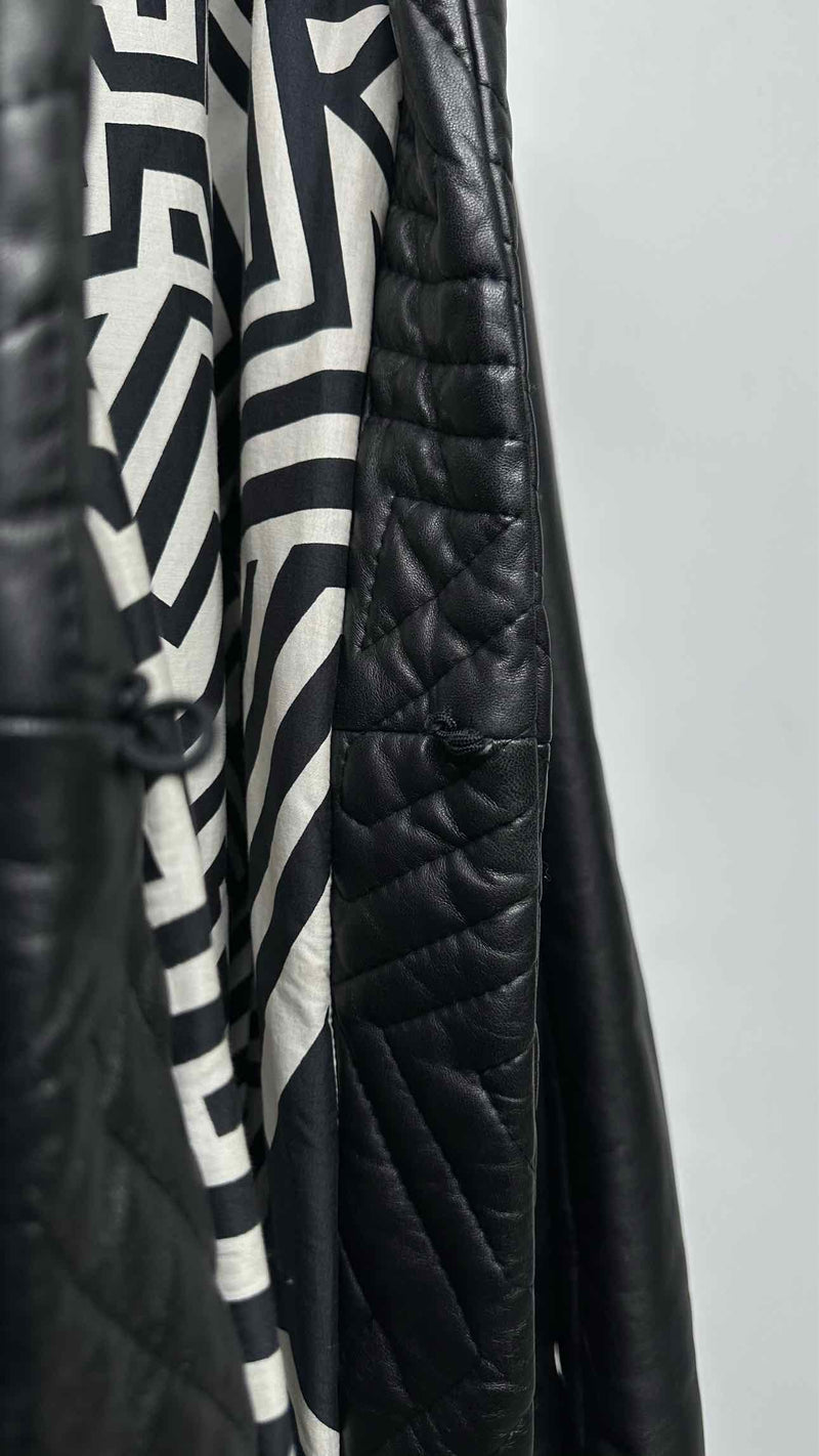 Gareth Pugh Quilted-leather Paded Long Coat
