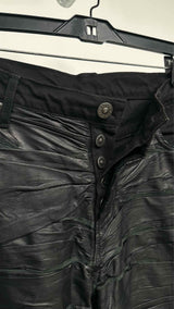 Paradoxe Paris Layered Leather Textured Jeans