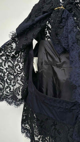 Sacai N/S Lace Backless Oversized Blouse