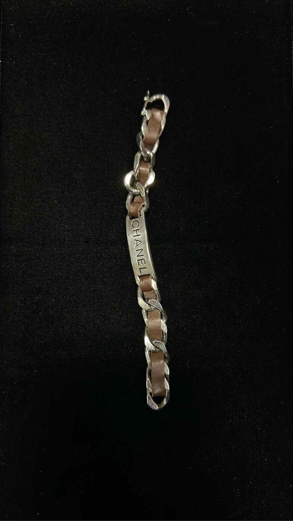 Chanel Chain/Leather Bracelet