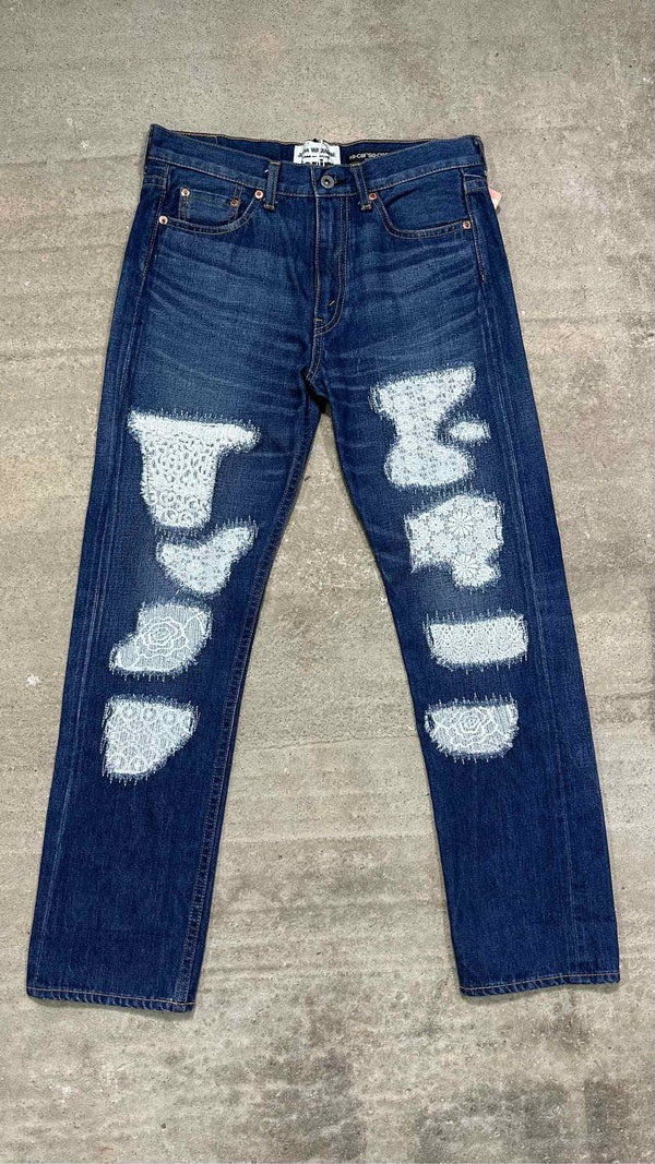Junya Watanabe Lace Patchwork Jeans