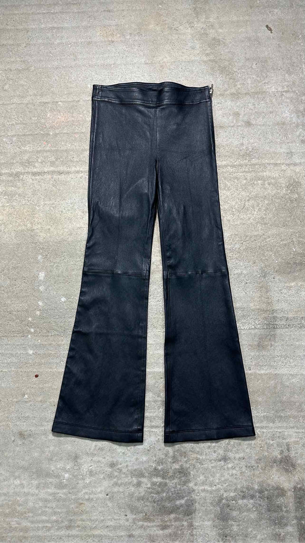 Helmut Lang Leather Flare Pants