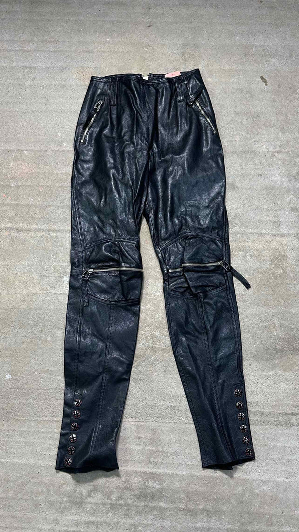 Jean Paul Gaultier High-waist Leather Pants