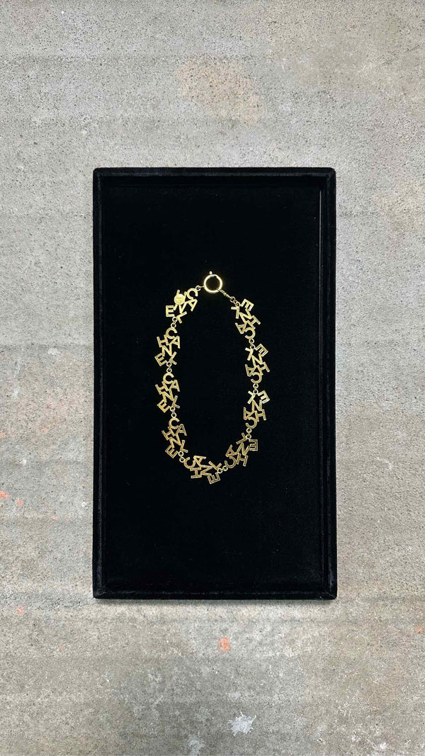 Chanel Logo Chain Choker Necklace